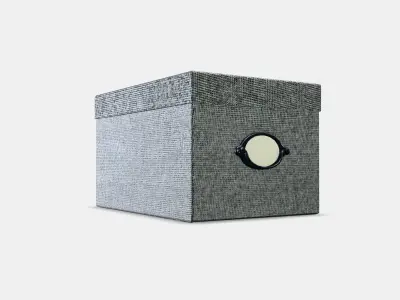 KVARNVIK box with lid 1 Low-poly 3D model