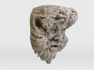 Head Wall Sculpture 3D model