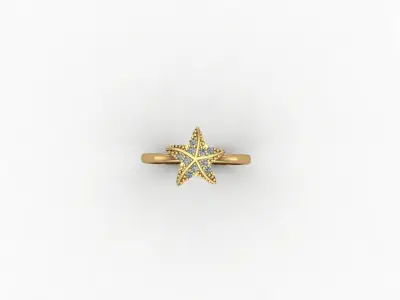 gold ring pint jewelry model 3d stl 3D print model 5