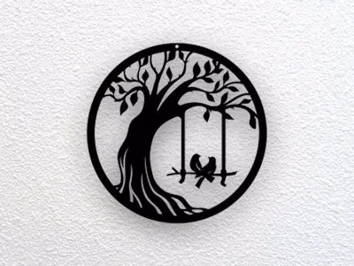 Tree Wall Art 3D print model 6