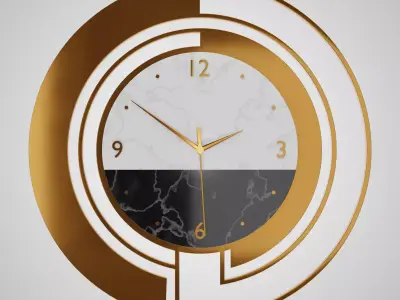 Modern Wall Clock 3D model