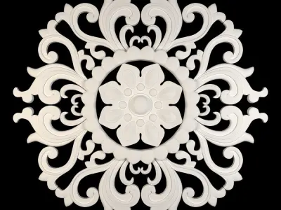 Decorative Wall Rosettes 07 3D model
