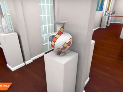 Art gallery Vol2 - modern exhibition 3D model