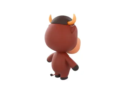 Character138 Rigged Bull 3D model