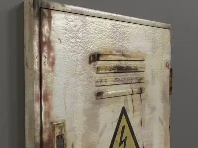 Electrical Box Old Low-poly 3D model