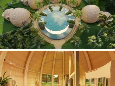 Bohemian Coconut Suites 3D model