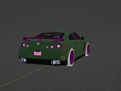 Nissan Gtr r35 3D print model