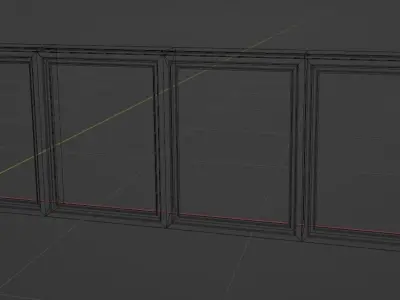 Wall Partition for your interior Low poly 16 3D model
