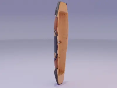 African Mask 07 high-poly 3D model