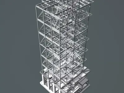 Industrial tower 25i29 3D model