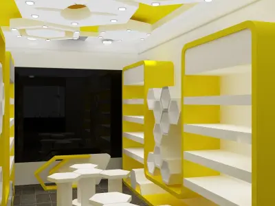 Interior Shop Market  3D model