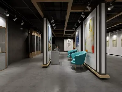 museum Low-poly 3D model