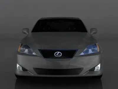 Lexus IS350 Low-poly 3D model