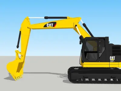 Pelle a chenilles CAT 325 F LNVA 3D model