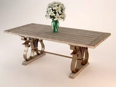 Andrew Martin Fredrick Dining Table 3D model