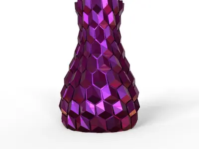 Stretched honeycomb vase  3D print model