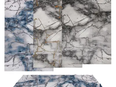 50 in 1 Rug Collection No 6 Low-poly 3D model