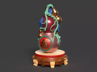 Chinese  gourd figure 3D model