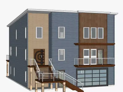 Modern House 08 -Archimple LLC 3D model