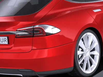 Tesla Model S 2015 VRAY 3D model
