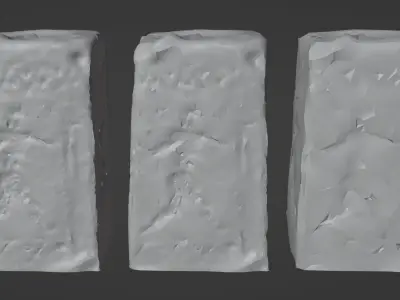 Antique Candle PhotoScanned 3D Model Realism Low-poly 3D model