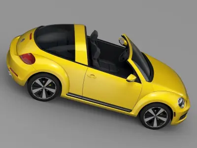 VW Beetle Targa 2016 3D model