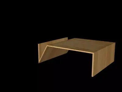 gurue wooden table Free 3D model
