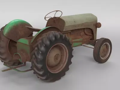 Old Tractor 3D model