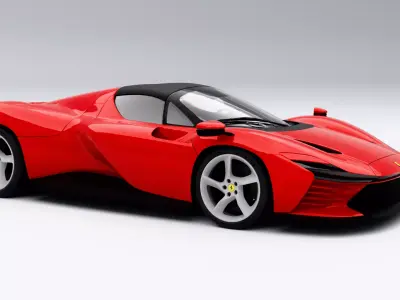 Ferrari Daytona SP3 2022 Low-poly 3D model