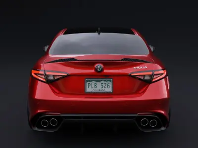 Alfa Romeo Giulia quadrifoglio 2024 3D model 3D model