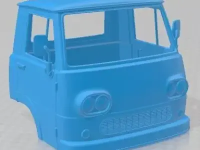 Fiat 625 N 1971 Printable Body Cabin Truck 3D print model