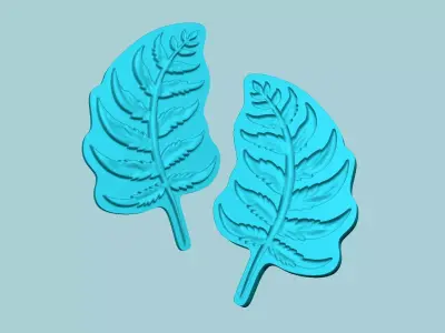 Fern Leaf Mould 01 - Artificial EVA Molding 3D print model