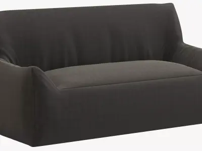 RH Teen Berlin Lounge Canvas Sofa 3D model