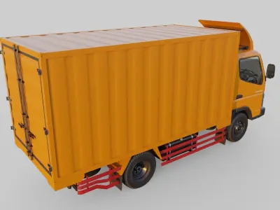 Mitsubishi Fuso Canter Box truck 3D model