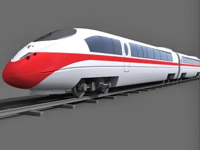 10 Train Collection 3D Models