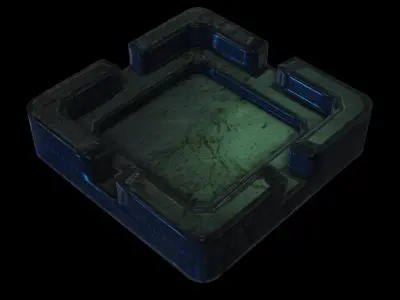 Ashtray square Free 3D model