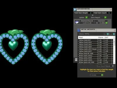 Jewelry Earring 3D print model