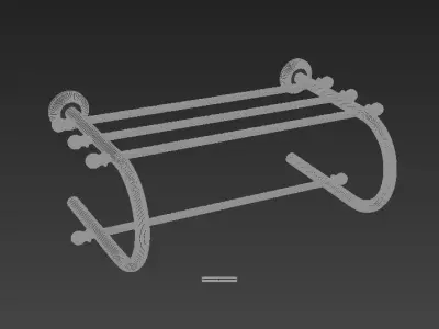 Ottoman Waterside  Towel Shelf 3D model