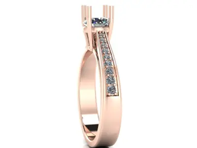 Jewelry Diamond Ring 3D Print Model 3D print model 11