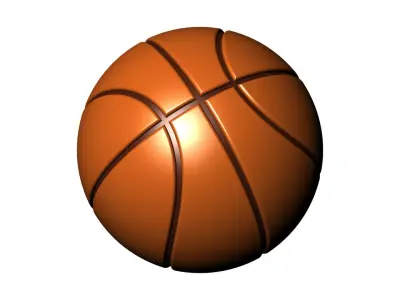 Basketball 3D Model Simple Design 3D model