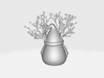 Santa Claus Christmas Decoration Festive Holiday Figurine  3D print model