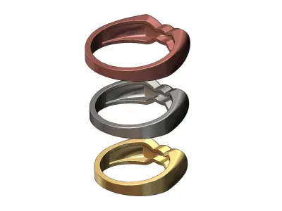 Cute Bow tie ring 3D print model