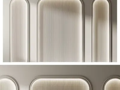 Decorative V17 Wall Panels 3D model