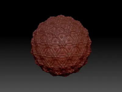 stone hydrangeas high poly model 3D print model