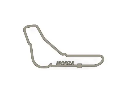 Monza F1 Racing Track 2025 3D print model