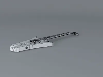 Tuning fork guitar  Free 3D model