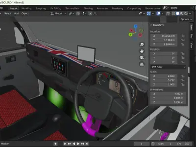 Mahindra bolero Maxx pickup  Low-poly 3D model