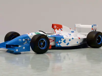 1993 Footwork FA14 Formula 1 3D model