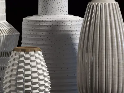 decorative vase 3D model 6