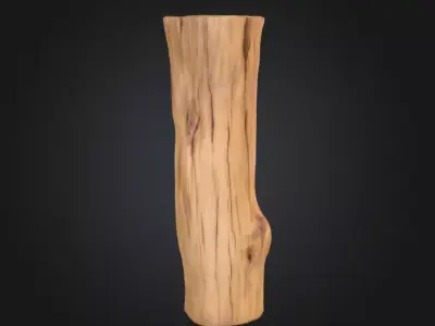 Log Standstill Low-poly 3D model